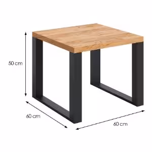 Obrazek Stolik Mona 600/600/500 dąb craft/czarny