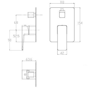 Obrazek Parma system wannowy podtynkowy 