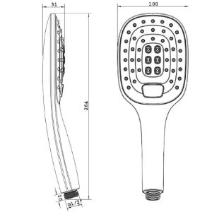 Obrazek Parma system wannowy podtynkowy 