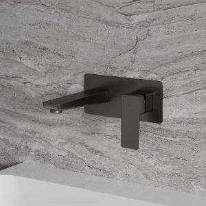 Obrazek Bateria umywalkowa podtynkowa Parma grafit