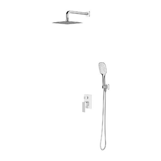 Obrazek Parma system prysznicowy podtynkowy biały/chrom 