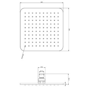 Obrazek Parma system prysznicowy podtynkowy biały/chrom 