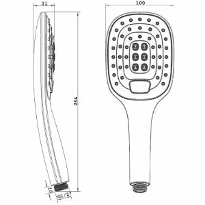 Obrazek System prysznicowy podtynkowy Parma