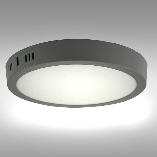 Obrazek Panel LED RING 18W 4200K Okrągły Jasno szary