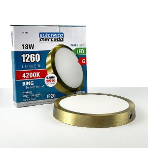 Obrazek Panel LED RING 18W 4200K Okrągły Satyna