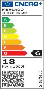 Obrazek Panel LED RING 18W 4200K Okrągły Satyna