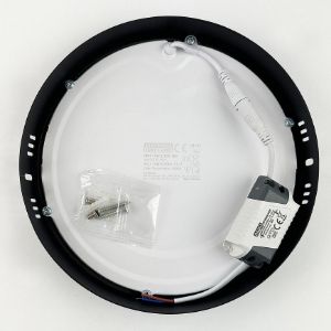 Obrazek Panel LED RING 24W 4200K Okrągły Antracyt
