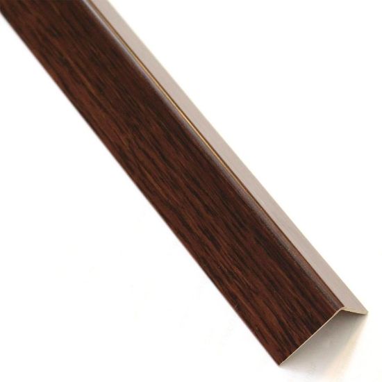 Obrazek Kątownik samoprzylepny PVC drewno ciemne 19.5x19.5x1000 