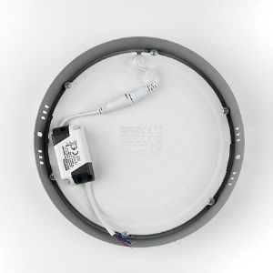 Obrazek Panel LED RING 24W 4200K Okrągły Jasno szary