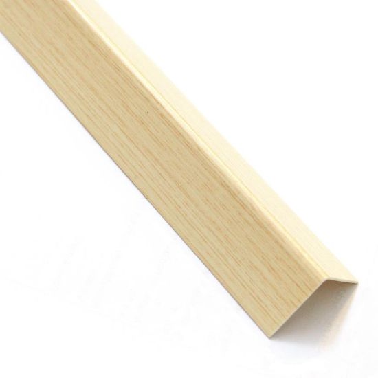 Obrazek Kątownik samoprzylepny PVC drewno jasne 19.5x19.5x1000 