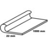 Obrazek Profil wykończeniowy aluminiowy srebrny 22x1000 