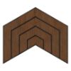 Obrazek Panel frezowany Dome wenge MDF