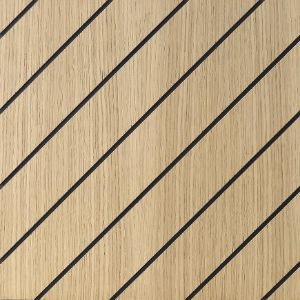 Obrazek Panel frezowany Quadro Diagonal dąb 40x40 cm MDF 