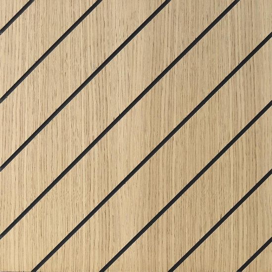 Obrazek Panel frezowany Quadro Diagonal dąb 40x40 cm MDF 