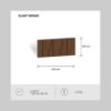 Obrazek Panel frezowany Slant wenge 65x29 cm MDF 