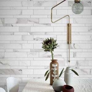 Obrazek Panel dekoracyjny samoprzylepny Mood White Marble 