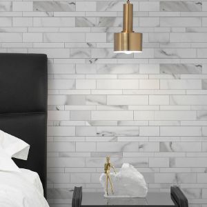 Obrazek Panel dekoracyjny samoprzylepny Mood White Marble 