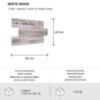 Obrazek Panel dekoracyjny samoprzylepny Mood White Wood 