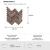 Obrazek Panel dekoracyjny samoprzylepny Mood Wood Angle 