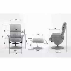 Obrazek Fotel Bonito szary