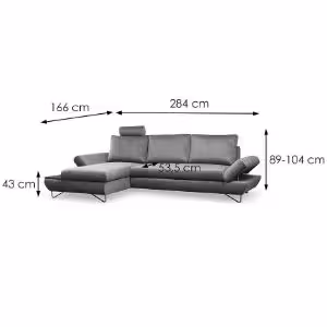 Obrazek Narożnik z funkcją spania Loft Kronos 22 lewostronny