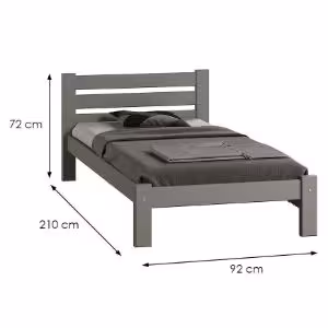 Obrazek Łóżko Adek 80 szare 