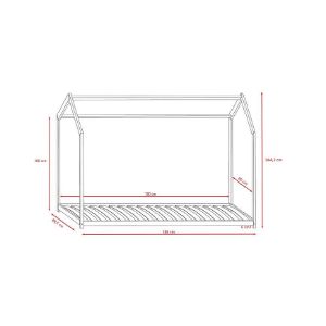 Obrazek Łóżko dziecięce Bella biały 80x180 