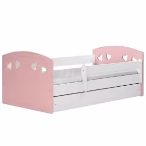 Obrazek Łóżko dziecięce Julia mix pudrowy róż 80x140