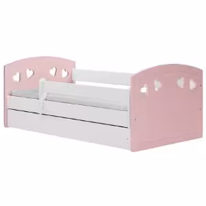 Obrazek Łóżko dziecięce Julia mix pudrowy róż 80x140