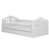 Obrazek Łóżko dziecięce z szufladą i materacem Kacper biały 80x160