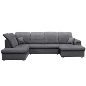 Obrazek Narożnik z funkcją spania Amsterdam prawostronny szary Viton 203