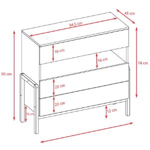 Obrazek Komoda Victor Biały