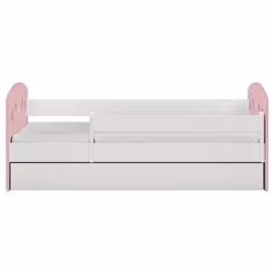 Obrazek Łóżko Dziecięce Julia z materacem mix pudrowy róż 80x140 