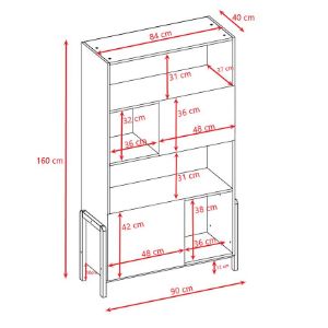 Obrazek Regał Victor Biały