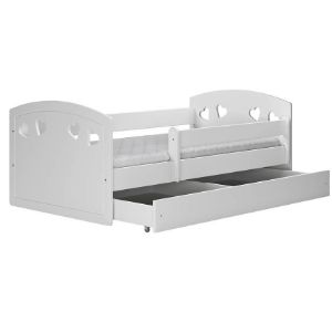 Obrazek Łóżko Dziecięce Julia z materacem biały 80x160 