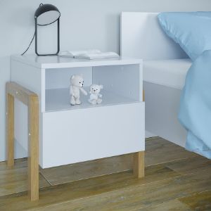 Obrazek Szafka Nocna Victor Biały