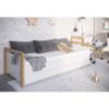 Obrazek Łóżko Tapczan Dziecięce z szufladą Victor Biały 80x180
