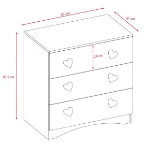 Obrazek Komoda Julia Biały 