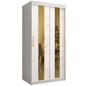 Obrazek Szafa Platinum Pole 100 biały marmur/biały 