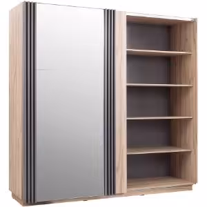 Obrazek Szafa Allmo AL15 dąb estana jasny/antracyt