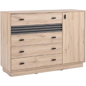 Obrazek Komoda Allmo AL17 dąb estana jasny/antracyt