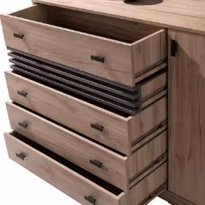 Obrazek Komoda Allmo AL17 dąb estana jasny/antracyt