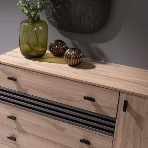 Obrazek Komoda Allmo AL17 dąb estana jasny/antracyt