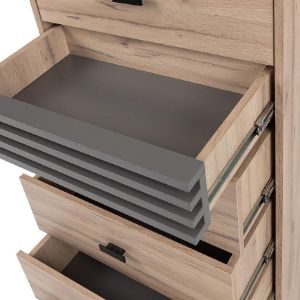 Obrazek Komoda Allmo AL18 dąb estana jasny/antracyt