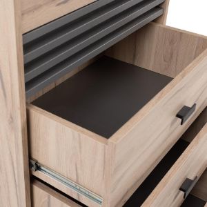 Obrazek Komoda Allmo AL18 dąb estana jasny/antracyt