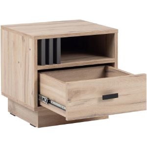 Obrazek Szafka nocna Allmo AL20 dąb estana jasny/antracyt