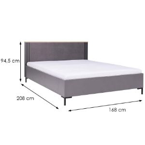 Obrazek Łóżko Allmo AL19 160 dąb estana jasny/antracyt