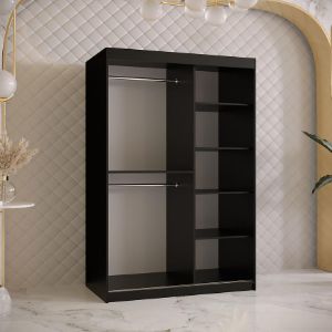 Obrazek Szafa Platinum Pole 120 czarny marmur/czarny 