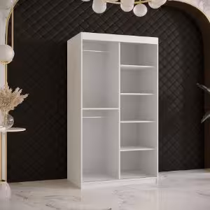 Obrazek Szafa Platinum T1 100 biały marmur/biały 