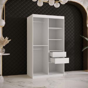 Obrazek Szafa Platinum T1 120 biały marmur/biały 